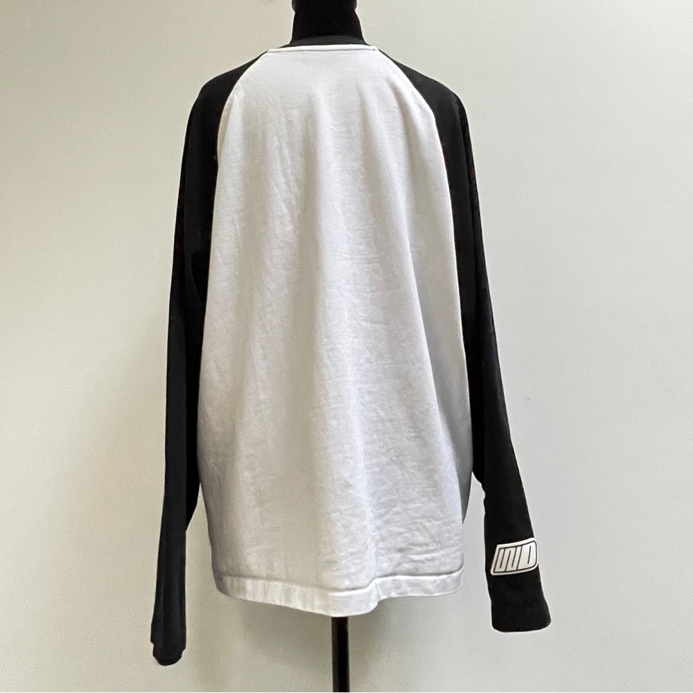 We11done Black & White Raglan Long Sleeve Tee (over sized Size S) - Picture 4 of 10